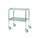 carrello portastrumenti / in acciaio inossidabile / 2 ripiani / mobile