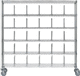 scaffalatura 6 ripiani / per contenitori / con struttura aperta / mobile