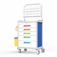 carrello ospedaliero / per anestesia / per strumenti / per portapillole