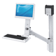 braccio di supporto inclinabile / girevole / per monitor LCD / medico