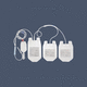 sacca per sangue semplice / doppia / tripla / quadrupla