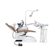 riunito odontoiatrico con poltrona elettromeccanica / con poggiatesta flessibile / con sistema di igiene / con illuminazione LED