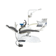 riunito odontoiatrico con poltrona elettromeccanica / con poggiatesta flessibile / con portastrumenti / con illuminazione