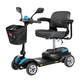 scooter per disabili elettrico / a 4 ruote / a due posti / con cestello