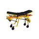 barella con carrello per ambulanze / meccanica / pieghevole / ad altezza regolabile