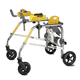 deambulatore rollator a 4 ruote / pediatrico / in alluminio / con sedile