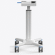 carrello medico / per dispositivi medici / con vaschetta / con supporto per computer portatile