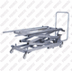 carrello mortuario a pantografo / elettroidraulico / in acciaio inossidabile / ad altezza regolabile