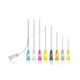 cannula per iniezione / dritta / in acciaio inossidabile / flessibile