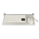 tastiera medicale con touchpad / in alluminio / disinfettabile / antibatterica