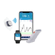 glucometro in continuo / elettrochimico / Bluetooth / per smartphone