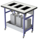 carrello da laboratorio / per uso generale / portarifiuti / di stoccaggio