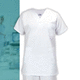 casacca medica unisex / in poliestere / in cotone / bianca