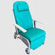 poltrona per struttura sanitaria / con rotelle / convertibile