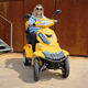 scooter per disabili elettrico / a 4 ruote / con bauletto