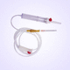 set per trasfusione di sangue / in polivinilcloruro (PVC) / con camera di gocciolamento / con rubinetto
