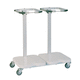 carrello portabiancheria per sacchi sporchi / medico / da trasporto / 2 sacchi