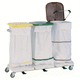 carrello portabiancheria per sacchi sporchi / medico / da trasporto / con pedale