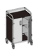 carrello medico / per trattamenti / in alluminio anodizzato / con ripiano