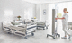 paravento medicale mobile / pieghevole / di camera d'ospedale / traslucido