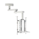 braccio di distribuzione / a soffitto / articolato / con colonne