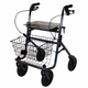 deambulatore rollator a 4 ruote / con cestello / ad altezza regolabile