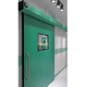 porta per sala operatoria / scorrevole / in acciaio inossidabile / a vetrina