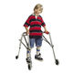 deambulatore rollator a 4 rotelle / pediatrico / ad altezza regolabile / pieghevole