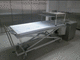 carrello mortuario di trasferimento / manuale / in acciaio inossidabile / ad altezza regolabile
