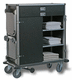 carrello portabiancheria per sacchi puliti / per sacchi sporchi / medico / con ripiano