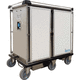 carrello ospedaliero / con piano di appoggio / con contenitori / mobile