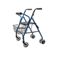 deambulatore rollator a 4 rotelle / con sedile / con cestello