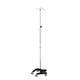 asta portaflebo con rotelle / 4 ganci / telescopica / in acciaio inossidabile