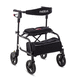 deambulatore rollator a 4 ruote / con sedile / con cestello / pieghevole