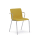 sedia per sala d'attesa / con braccioli / ergonomica / impilabile
