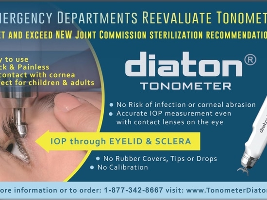 Diaton Tonometer - Tonometria sicura - IOP attraverso la palpebra