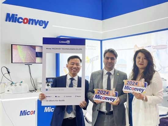 Miconvey ha presentato gli ultimi prodotti e soluzioni innovative per la chirurgia mini-invasiva all'Arab Health 2024