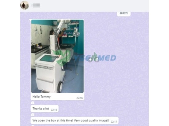 Macchina radiografica digitale mobile VET Feedback