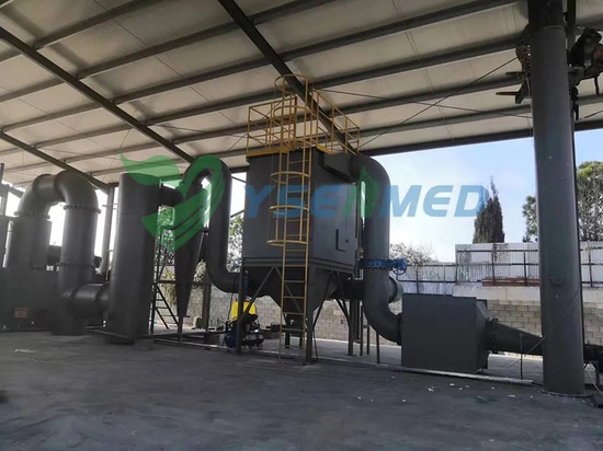 Inceneritore di rifiuti medici YSENMED con sistema di purificazione dei gas installato a Cipro