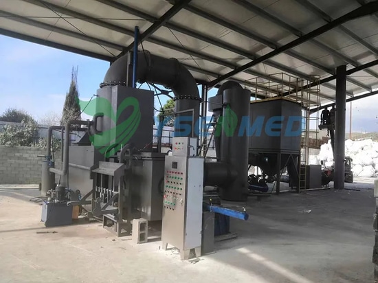 Inceneritore di rifiuti medici YSENMED con sistema di purificazione dei gas installato a Cipro