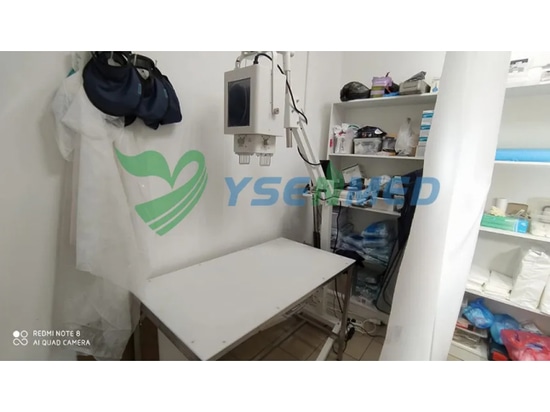 L'unità DR veterinaria portatile YSENMED YSX056-PE VET funziona bene in una clinica veterinaria in Russia.