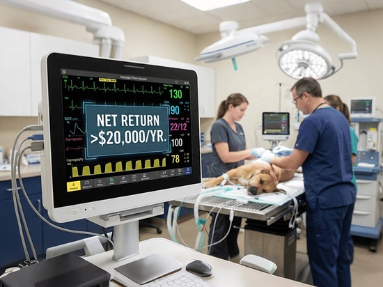 Come può un monitor per pazienti veterinari aumentare le entrate della vostra clinica di 25.000 dollari?