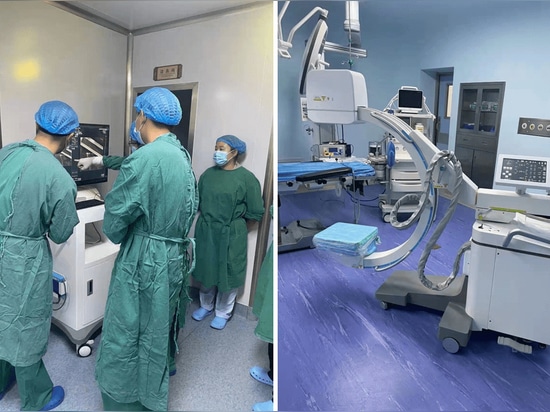 Un ospedale pubblico di classe II ha introdotto un apparecchio radiografico mobile a braccio a C ad alta potenza prodotto da Mednova
