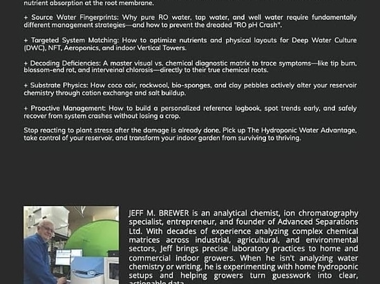 Quando la chimica dell’acqua incontra l’idroponica