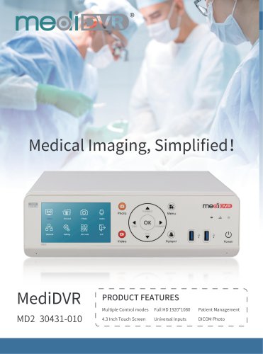 Medical Video Recorder, MediDVR, MD2