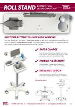 ROLL STAND BUTTERFLY IQ+ ULTRASOUND CART