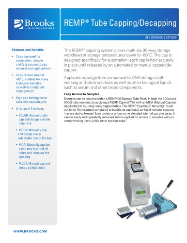 REMP® Tube Capping/Decapping