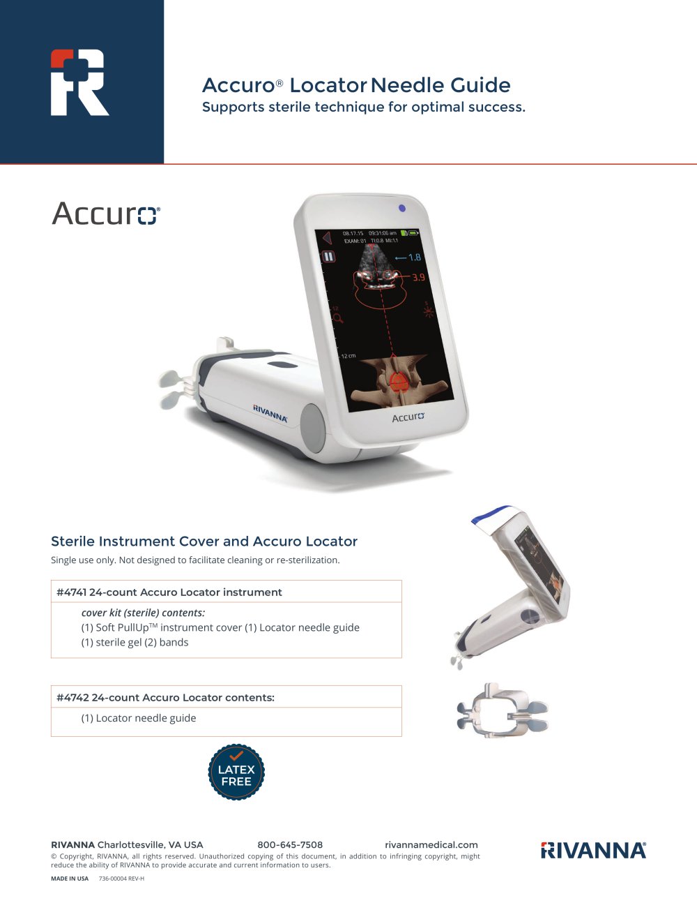 Accuro&reg; Locator Needle Guide - Rivanna Medical