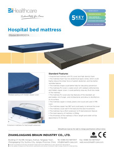 Brochure_Hospital Bed Mattress(BIHM007A)_BiHealthcare