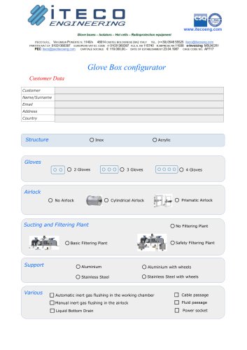 Glove Box Configurator  (OFFER REQUEST)